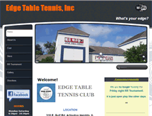 Tablet Screenshot of edgetabletennis.com
